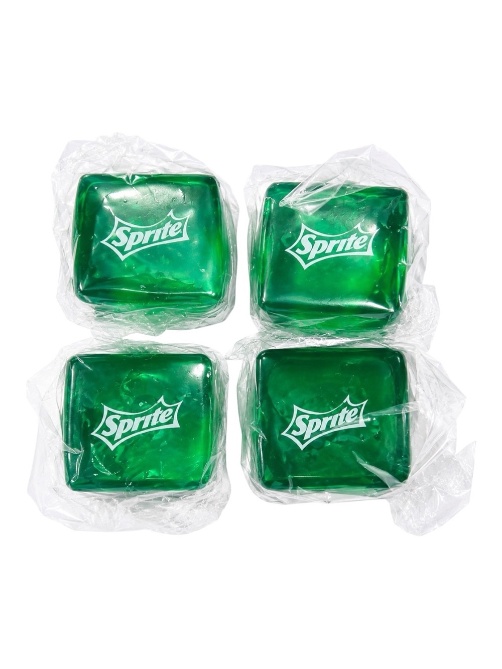 Sprite Green Logo Ice Cube slow rising squishy cubes - Set of 4 novelty